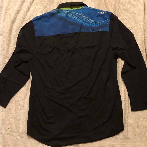 Black Huk fishing Long Sleeve, Men’s Large - Picture 2 of 3
